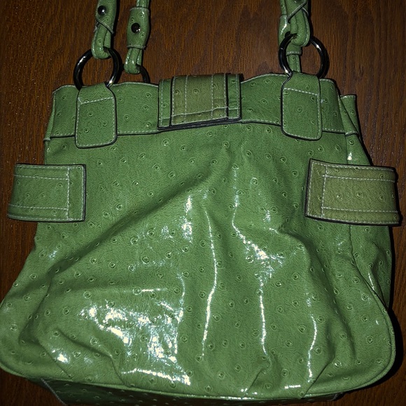 LR Libear Women’s Green & Silver Shoulder Purse - Picture 7 of 12